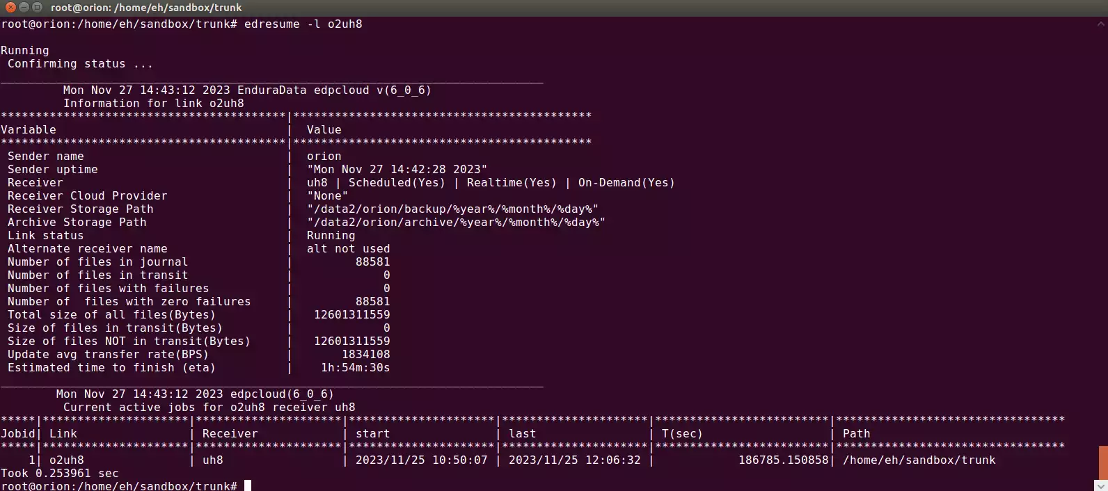 edstat file replication output