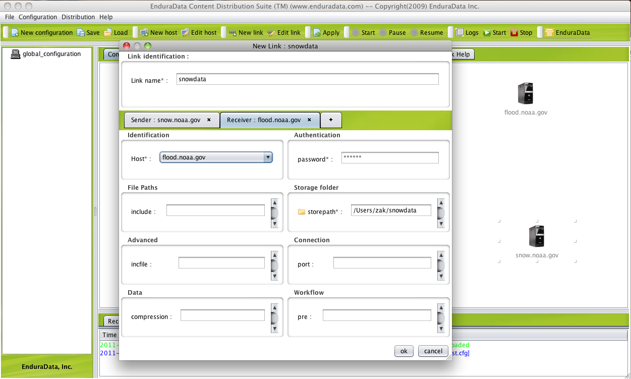 remote file replication receiver